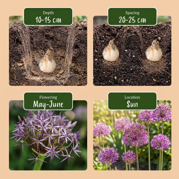 120x Allium Christophii - Sierui