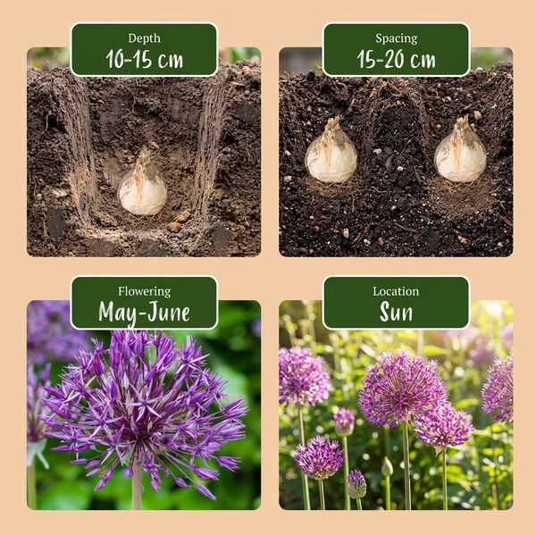 40x Allium Purple Rain Sierui